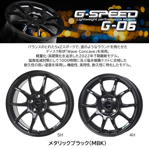 新品ホイール 1本(交換 補修用) ]ホットスタッフ Gスピード G-06 12