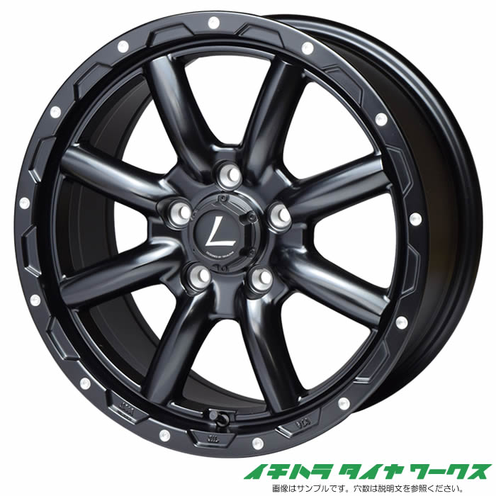 [新品ホイール 1本(交換 補修用) ]トライアルファ レオウィング クロス グラッド80 16インチ 7J 5H-114.3 セミグロスBK 法人宛て送料無料