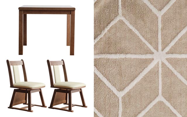 eーcasa こたつ イスセット 80cm 4点セット コタツ テーブル eーcasa こたつ イスセット 80cm 4点セット コタツ テーブル