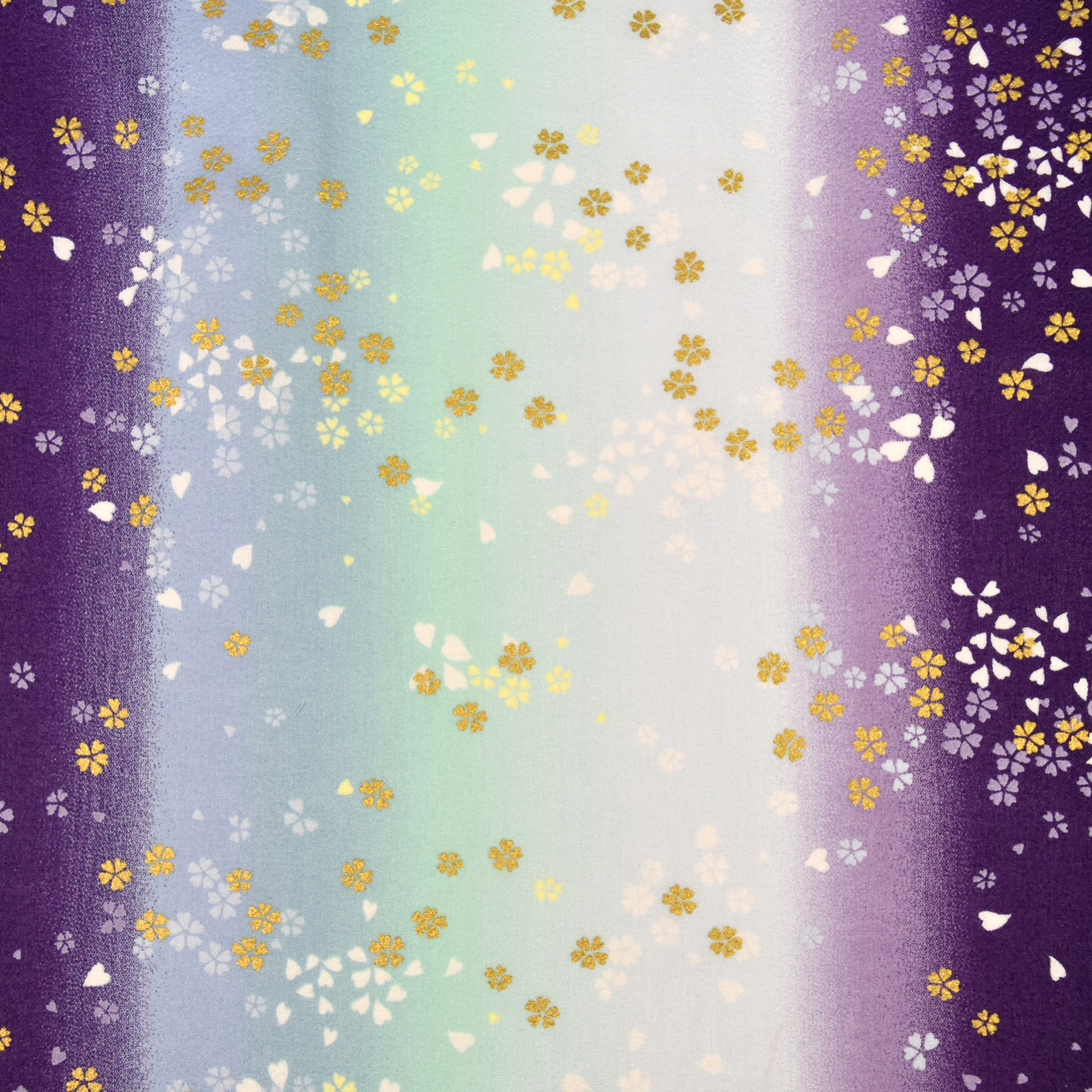 生地 和柄生地(約112cm巾x50cmカット済)布 金粉 花吹雪 エンボス加工