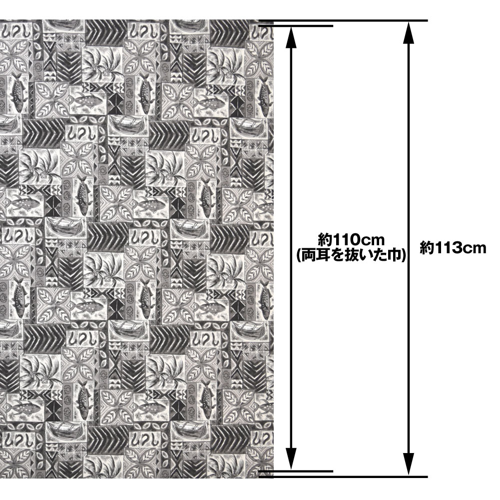 生地 ハワイ柄 ハワイアン柄生地(約113cm巾x1mカット済) 布 柄生地 ハワイアンプリント生地 アロハシャツ 服地 インテリア生地 フラダンス衣装 LET100-212KH8｜e-dance-fitness｜02