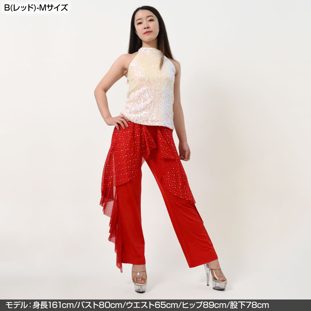 社交ダンス ワイドパンツの商品一覧 通販 - Yahoo!ショッピング
