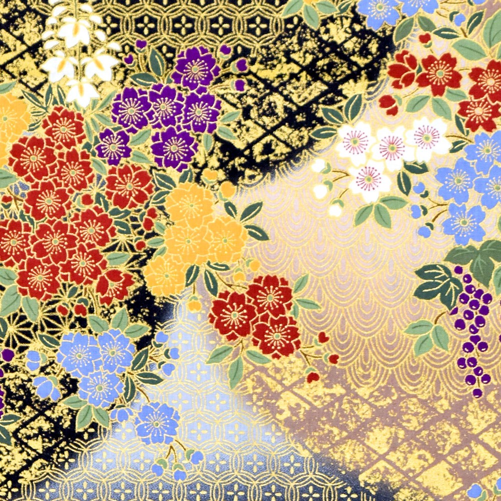 着物　花柄　和柄　赤　山吹色 imgrc0102288031.jpg