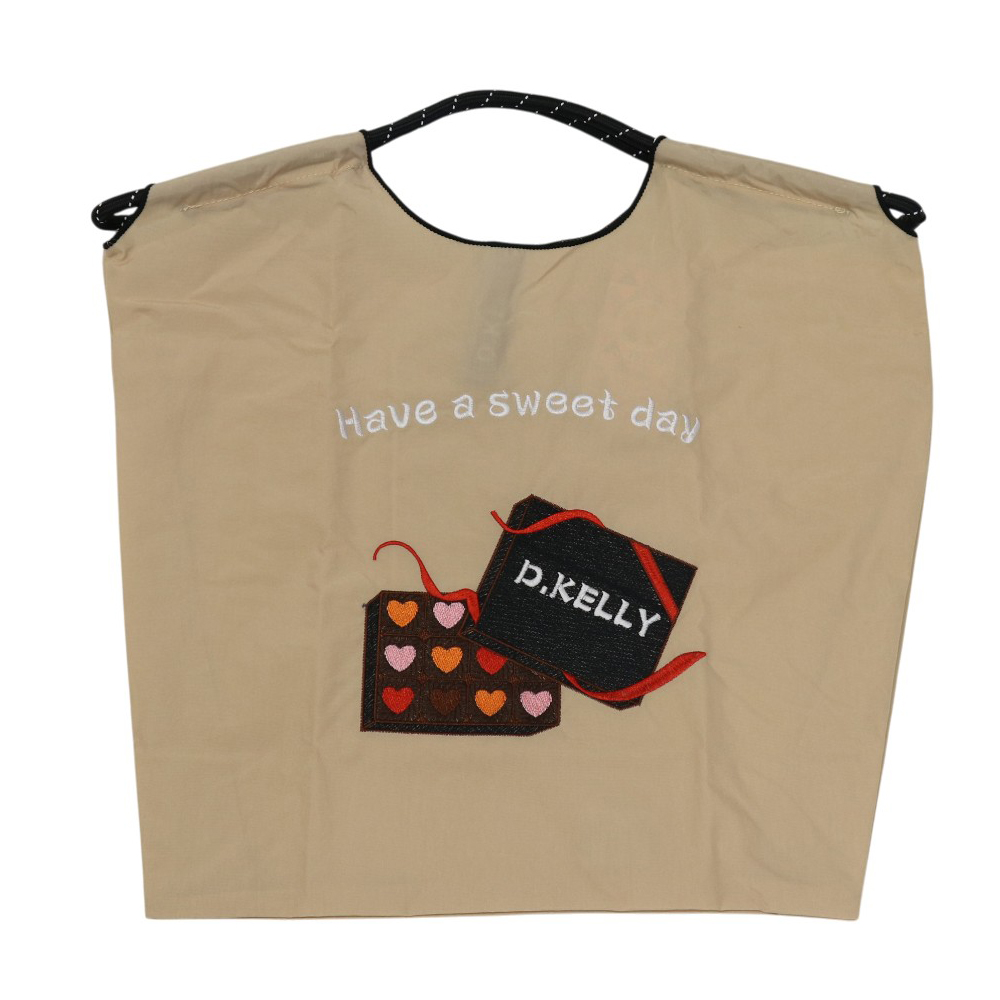 【新色】刺繍 エコバッグ トートバッグ 折りたたみ 肩掛け 巾着 生活防水 コンパクト 軽量 おしゃれ ショッピングバッグ マイバッグ お買い物 レジ袋【ecobag】 |  | 01