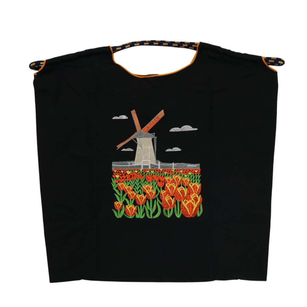 【新色】刺繍 エコバッグ トートバッグ 折りたたみ 肩掛け 巾着 生活防水 コンパクト 軽量 おしゃれ ショッピングバッグ マイバッグ お買い物 レジ袋【ecobag】 |  | 05