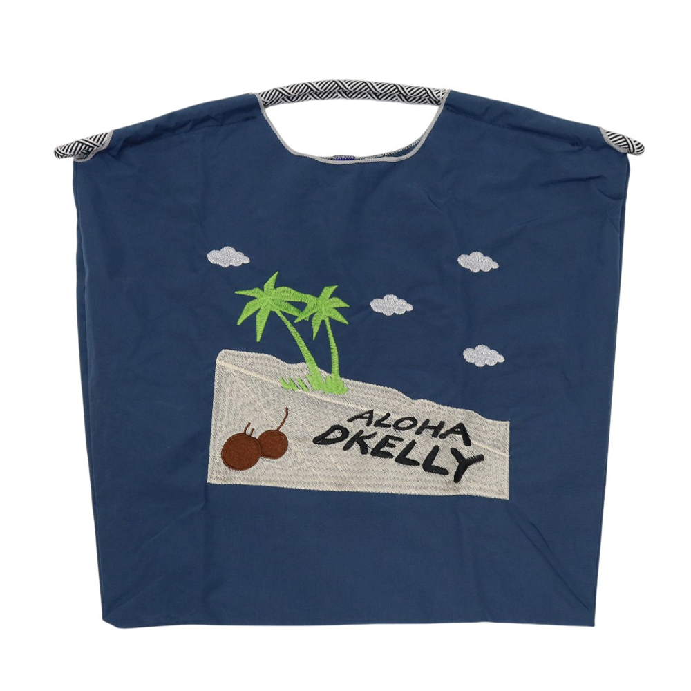 【新色】刺繍 エコバッグ トートバッグ 折りたたみ 肩掛け 巾着 生活防水 コンパクト 軽量 おしゃれ ショッピングバッグ マイバッグ お買い物 レジ袋【ecobag】 |  | 07