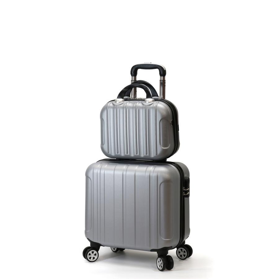 ミニトランク付き スーツケース SSサイズ 機内持ち込み 軽量 キャリーケース 小型 修学 ビジネス 出張 Transporter 正規品【TK17/TK14-SSサイズSET】【e-do】 | Transporter | 03