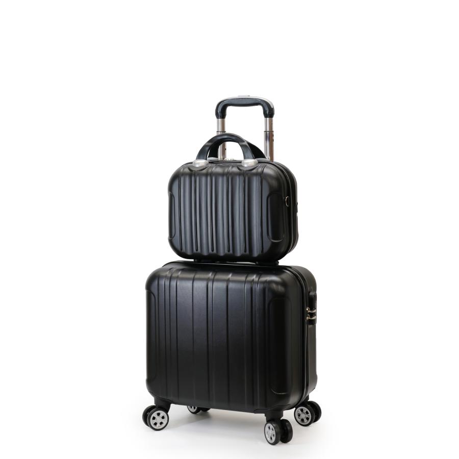 ミニトランク付き スーツケース SSサイズ 機内持ち込み 軽量 キャリーケース 小型 修学 ビジネス 出張 Transporter 正規品【TK17/TK14-SSサイズSET】【e-do】 | Transporter | 04