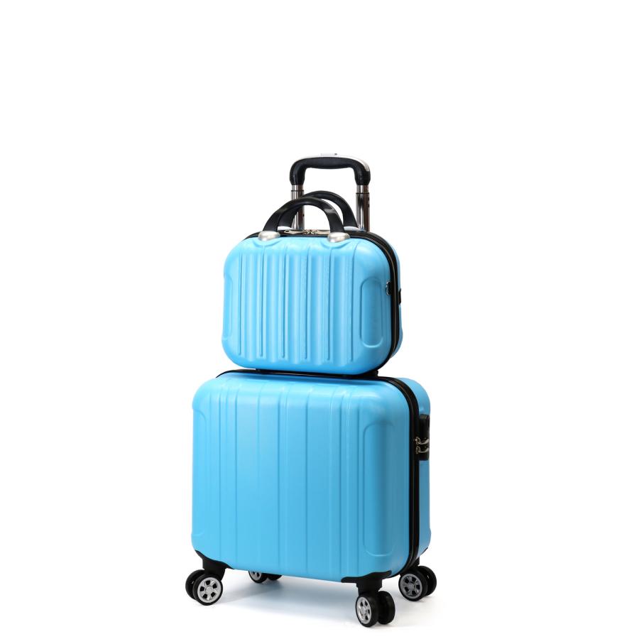 ミニトランク付き スーツケース SSサイズ 機内持ち込み 軽量 キャリーケース 小型 修学 ビジネス 出張 Transporter 正規品【TK17/TK14-SSサイズSET】【e-do】 | Transporter | 07