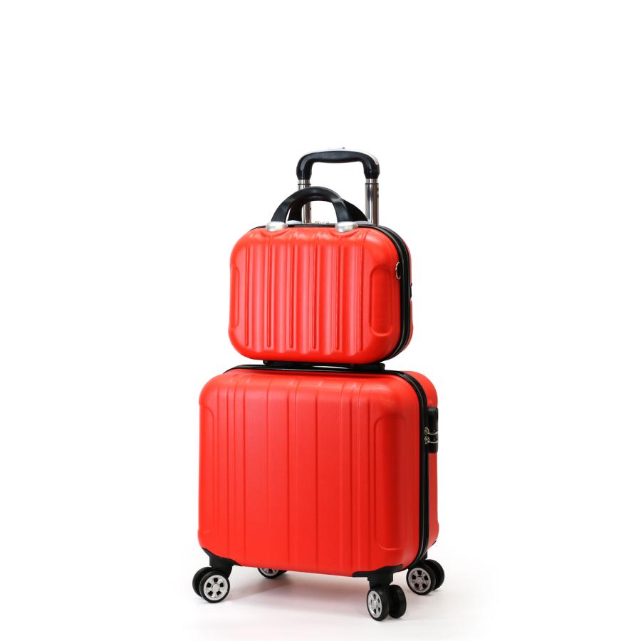 ミニトランク付き スーツケース SSサイズ 機内持ち込み 軽量 キャリーケース 小型 修学 ビジネス 出張 Transporter 正規品【TK17/TK14-SSサイズSET】【e-do】 | Transporter | 10