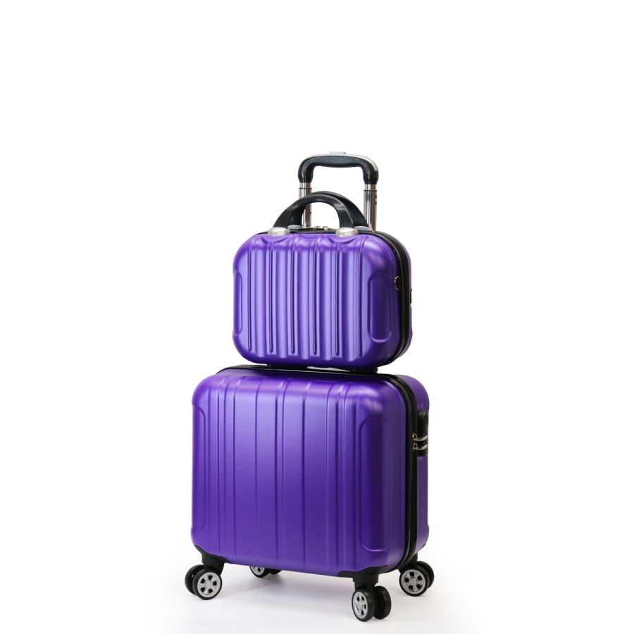 ミニトランク付き スーツケース SSサイズ 機内持ち込み 軽量 キャリーケース 小型 修学 ビジネス 出張 Transporter 正規品【TK17/TK14-SSサイズSET】【e-do】 | Transporter | 12