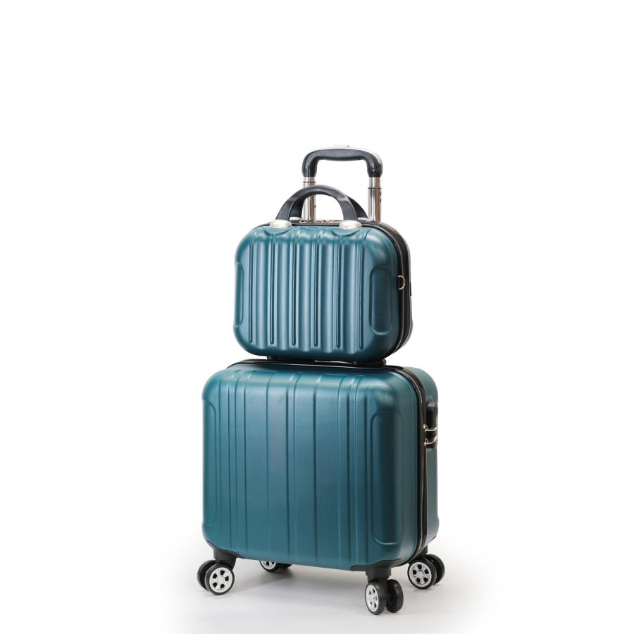 ミニトランク付き スーツケース SSサイズ 機内持ち込み 軽量 キャリーケース 小型 修学 ビジネス 出張 Transporter 正規品【TK17/TK14-SSサイズSET】【e-do】 | Transporter | 16