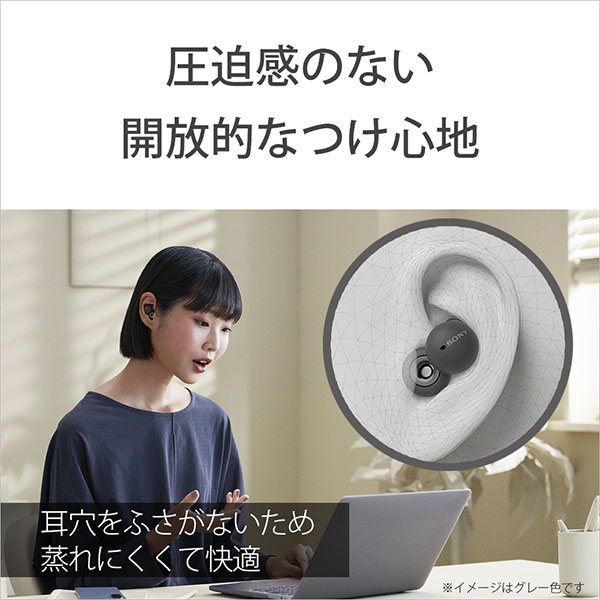 SONY LinkBuds グレー WF-L900 HM ソニー ワイヤレスイヤホン