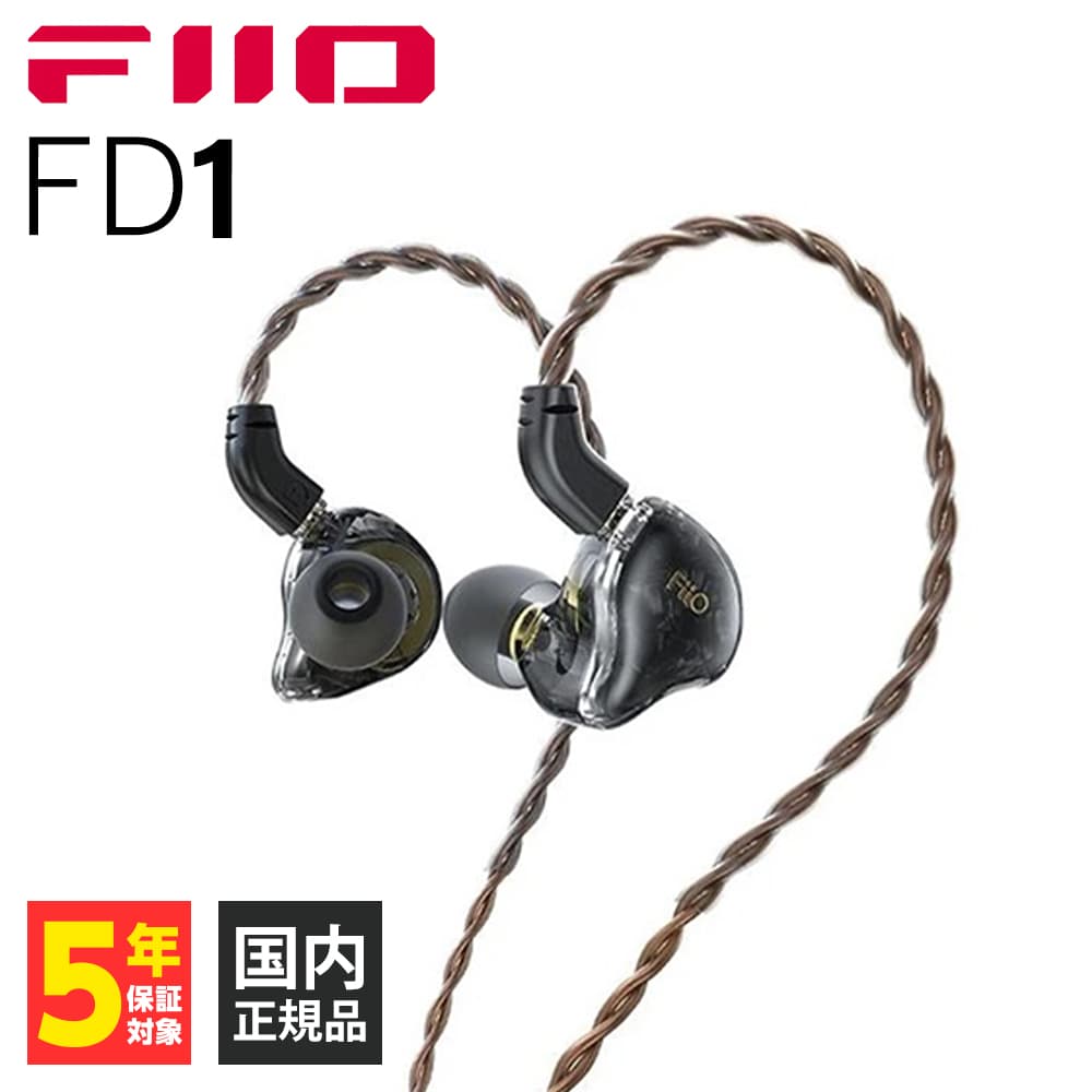 FiiO FD1 Black (FIO-IEM-FD1-B) イヤホン 有線 リケーブル対応