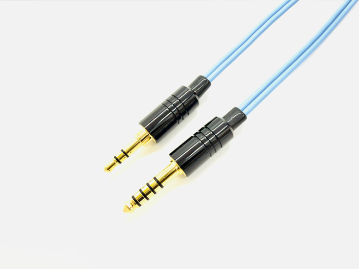 e☆イヤホン・ラボ Turquoise MMCX-4.4mm 120cm イヤホンケーブル リ