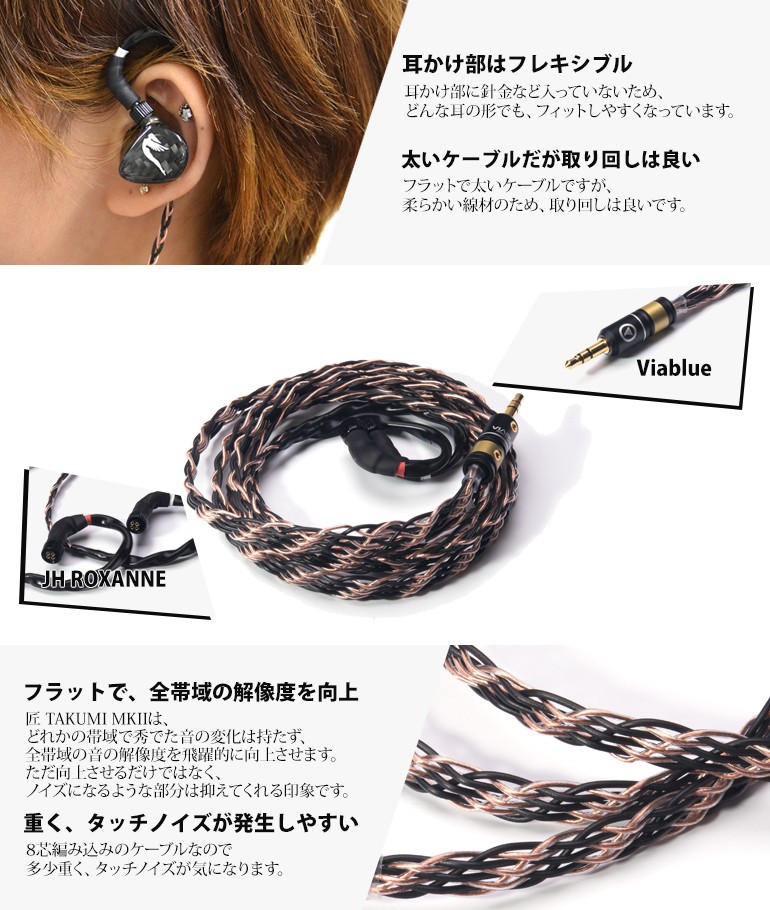 バーゲンで eイヤホン 店 お取り寄せ商品 Labkable ラブケーブル 匠 
