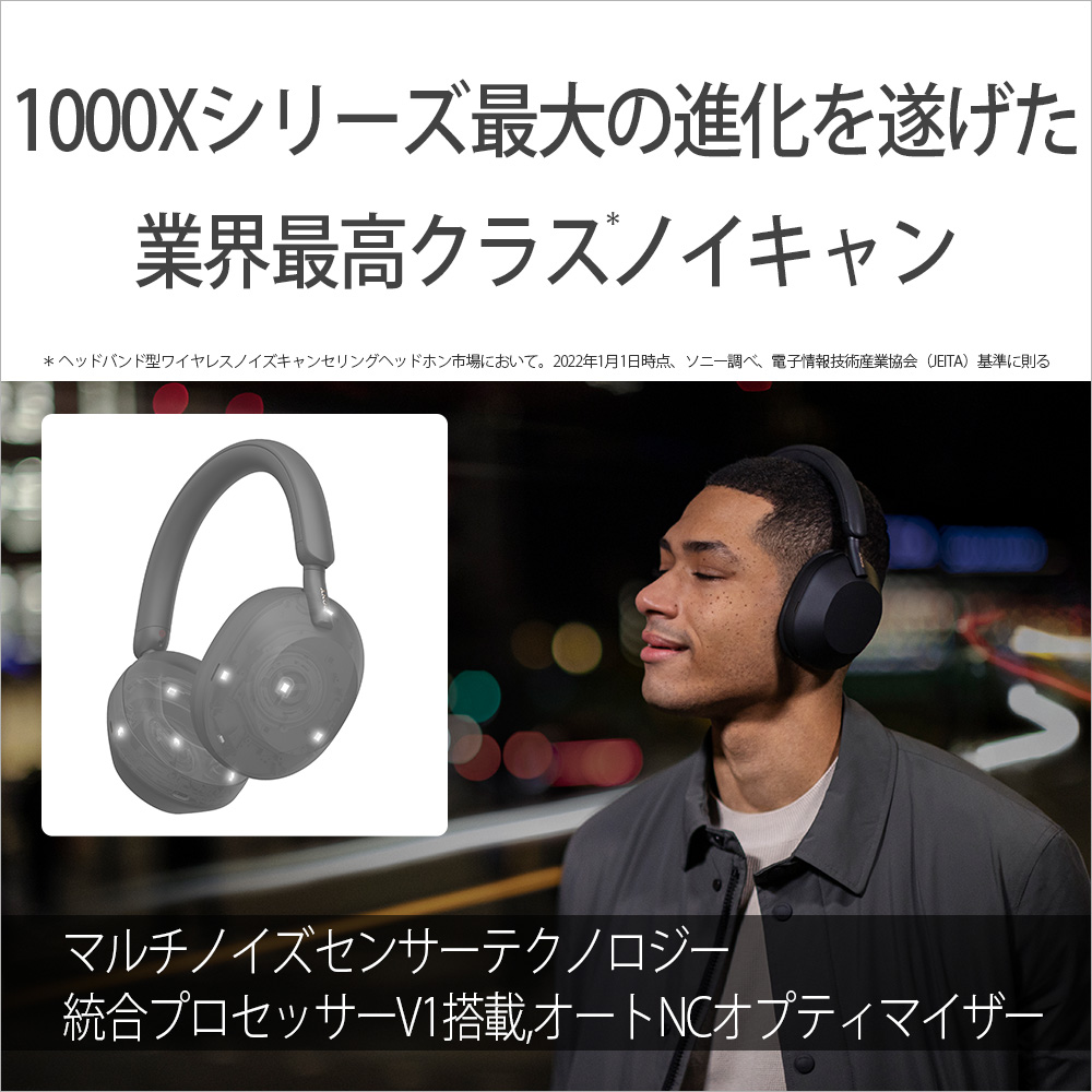 お一人様1台まで) SONY WH-1000XM5 SM プラチナシルバー ワイヤレス