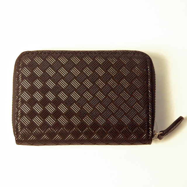 印傳屋（INDEN-YA） 印伝 小銭入れ コインケース ラウンド 財布 鹿革