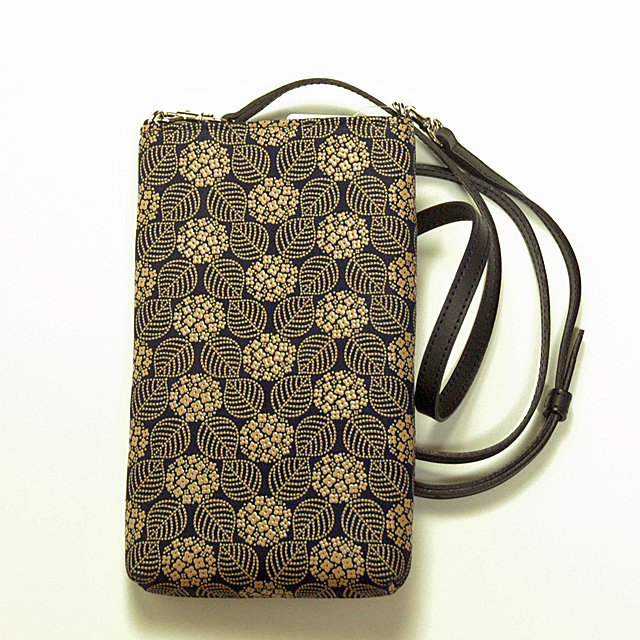 印傳屋（INDEN-YA） 印伝 スマホケース ミニポシェット ショルダー
