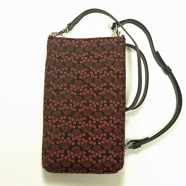 印傳屋（INDEN-YA） 印伝 スマホケース ミニポシェット ショルダー