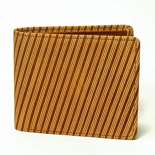 国宝」と同じ技法による 印伝 印伝財布 二つ折り 燻し印伝 印伝 燻