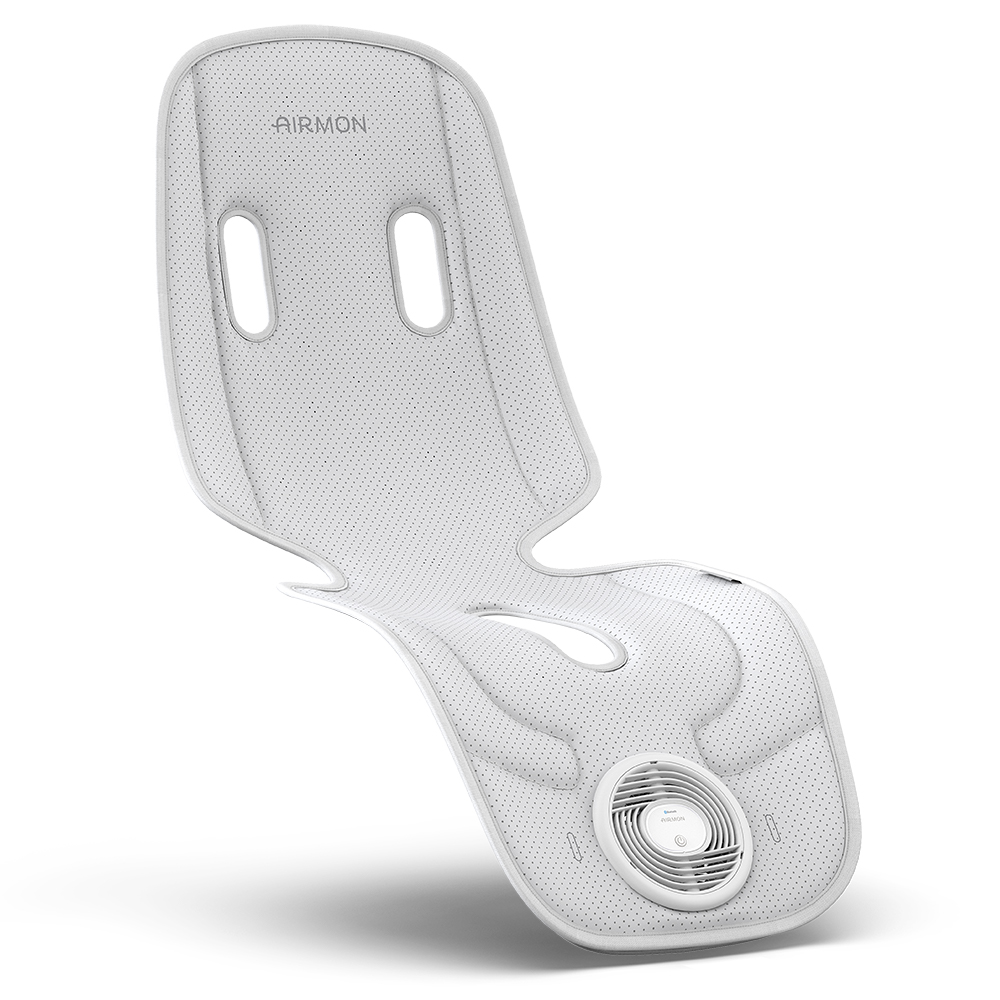 【エアモン2 プレミアムS】 クールシート ベビーカー チャイルド マット Bluetooth 冷却シート 暑さ対策 ひんやりシート 汗対策 送風 接触冷感 扇風機 出産祝い エアモン2 プレミアムS】 クールシート ベビーカー チャイルド マット