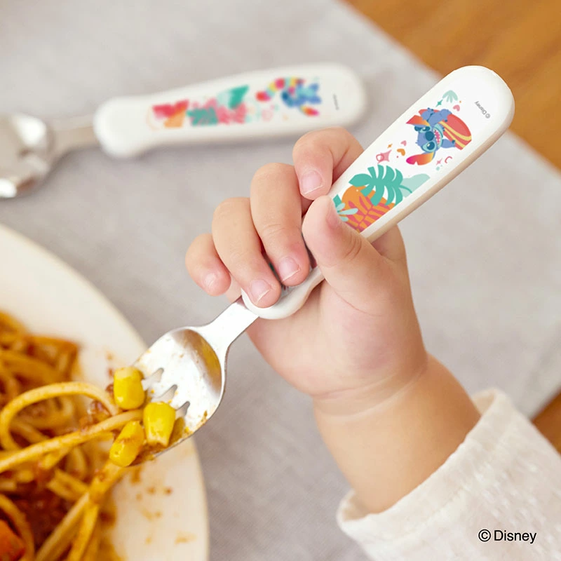 EDISONmama フォーク&スプーン 【スティッチ マルチケース付】 ベビー