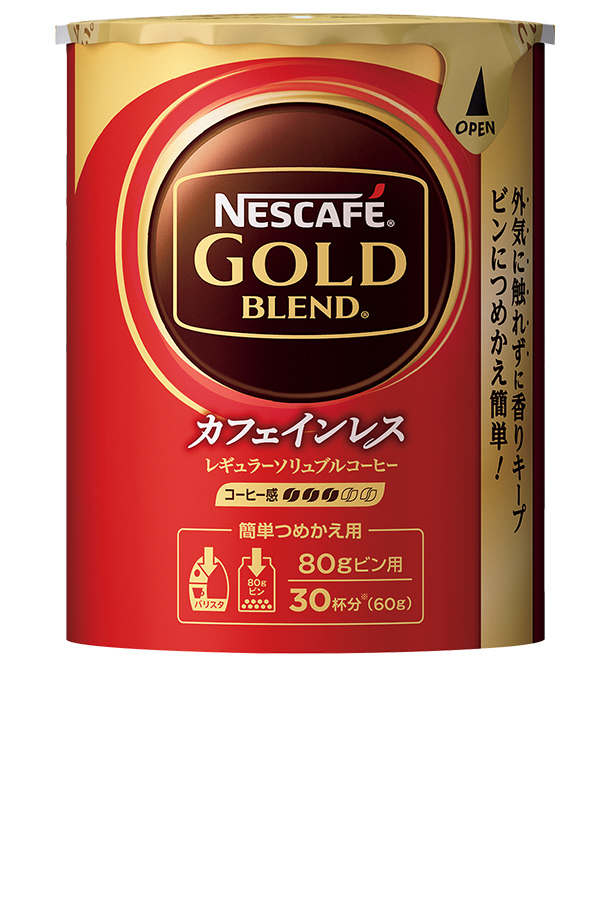 ネスカフェ ゴールドブレンド カフェインレス レギュラーソリュブルコーヒー エコ＆システムパック 60g Nescafe コーヒー インスタント  包装不可