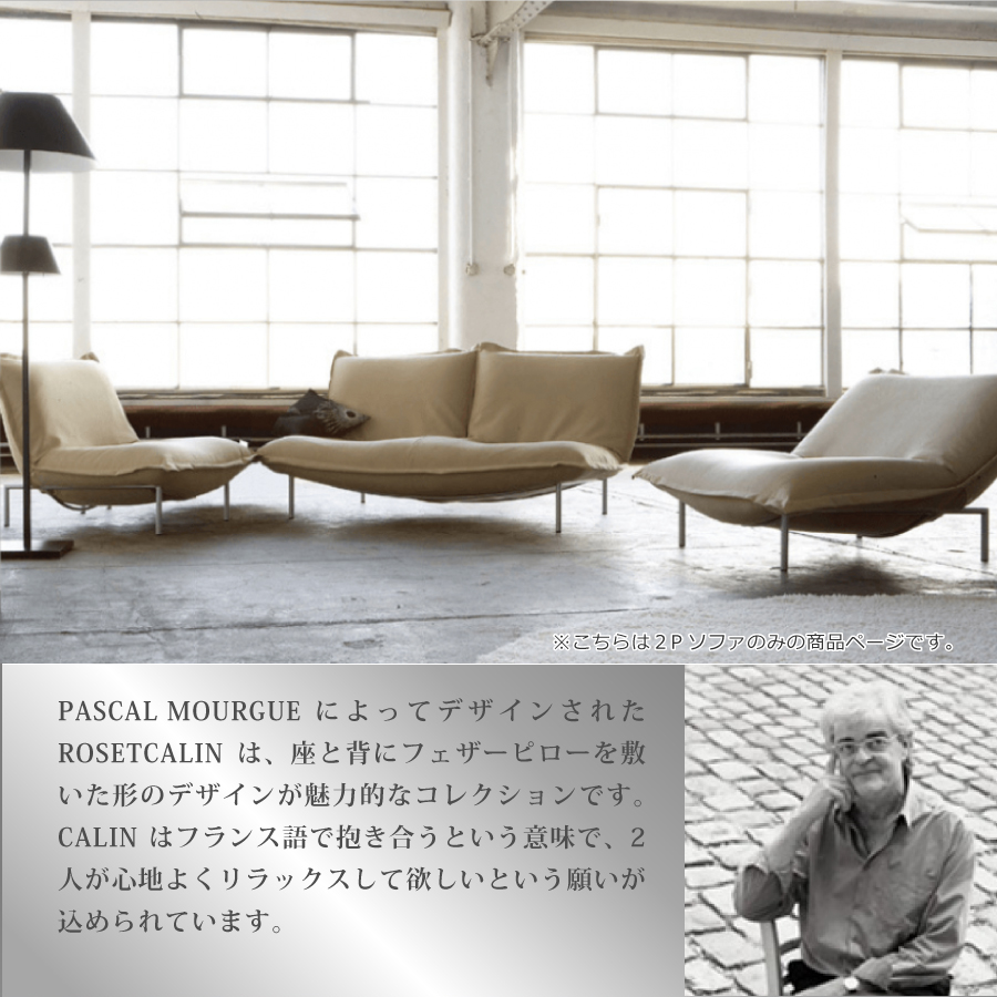 リーンロゼ ligne roset Rosetcalin ロゼ カラン Cランク Calin 2P