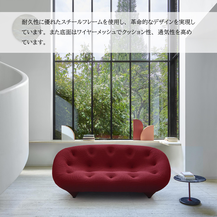 ソファ 2人掛け プルム 2Pプチ リーンロゼ おしゃれ デザイナーズ モダン ロゼプルム ploum ligneroset デザイナーズ  スタイリッシュ フロアソファ