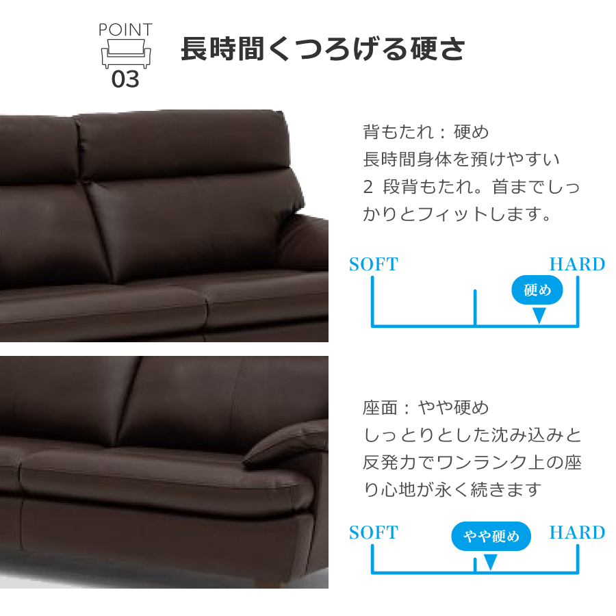 2Pソファ ベッツ ソファ レイコージャパン 合皮 2人掛け ハイバック エコレザー ダークブラウン キャメル