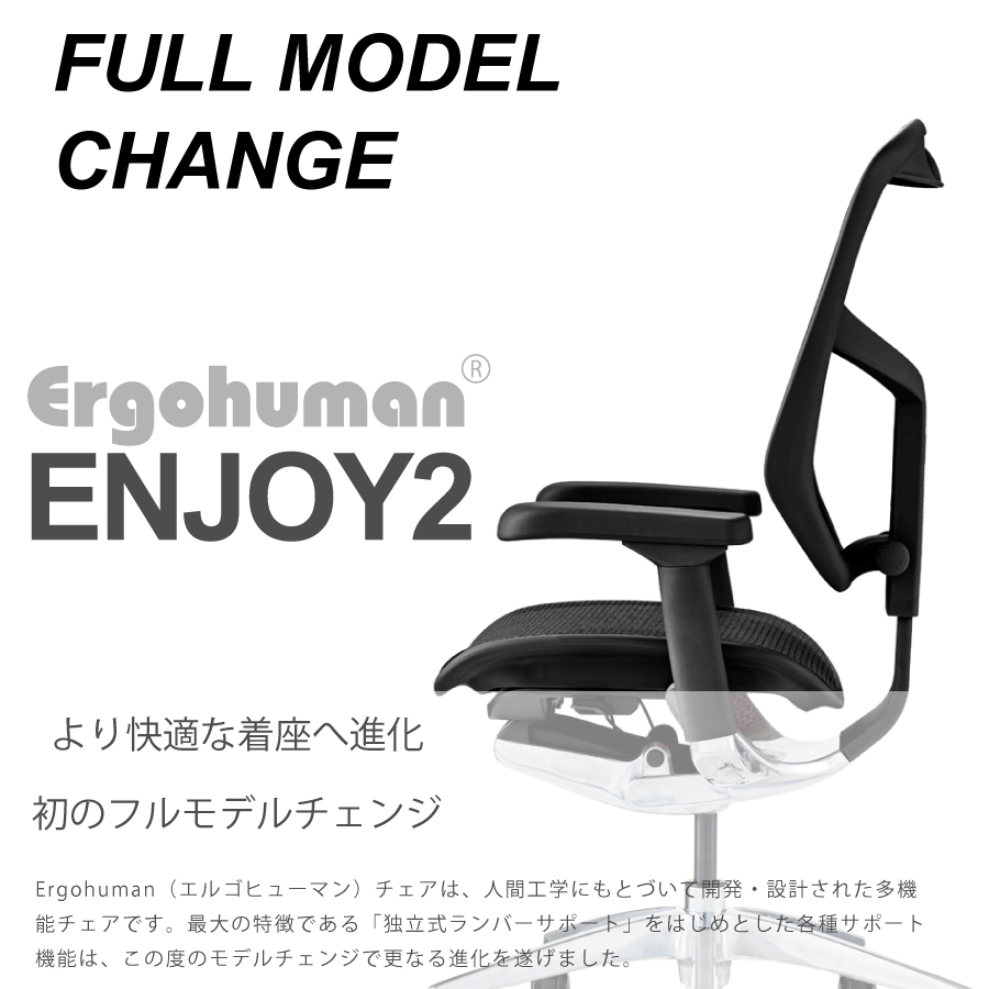 レビューでクーポン進呈】エルゴヒューマン エンジョイ2 EJ2-LAM 