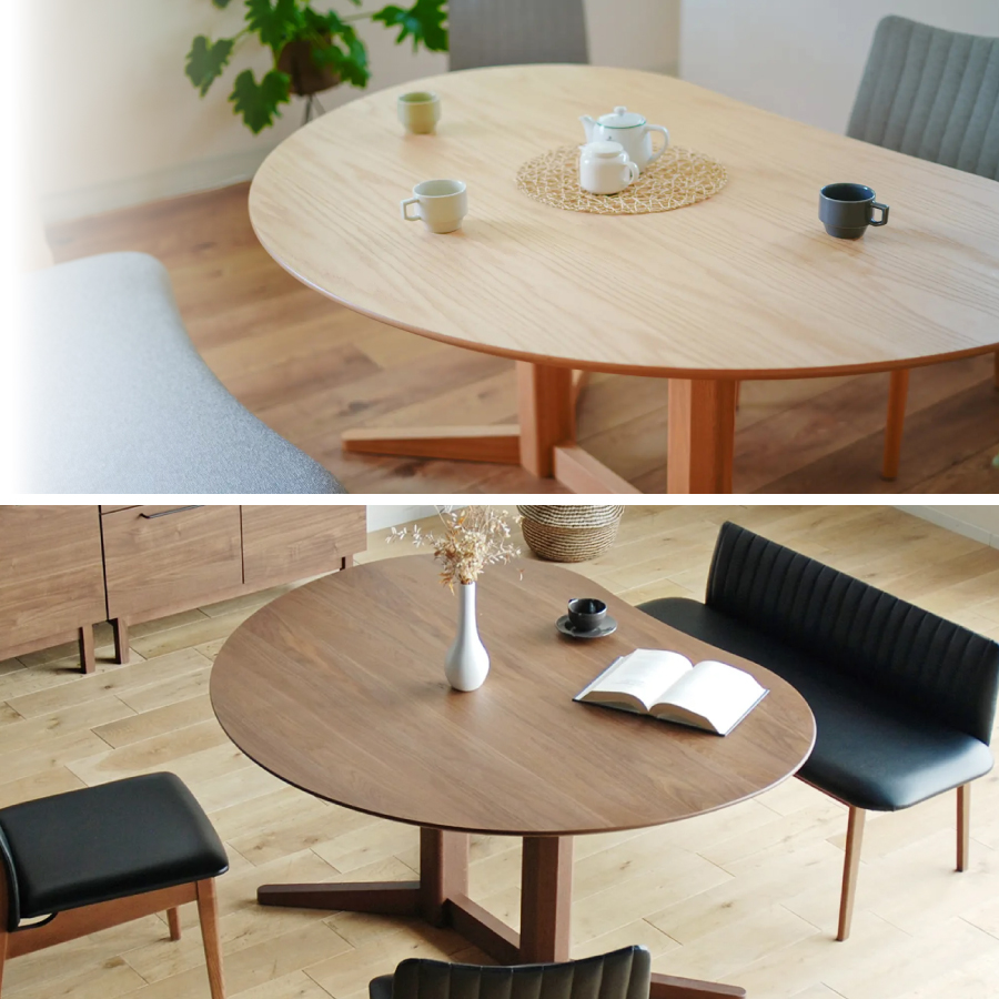 ダイニングテーブル ミラージュ（突板）／OC 160 : おしゃれ家具