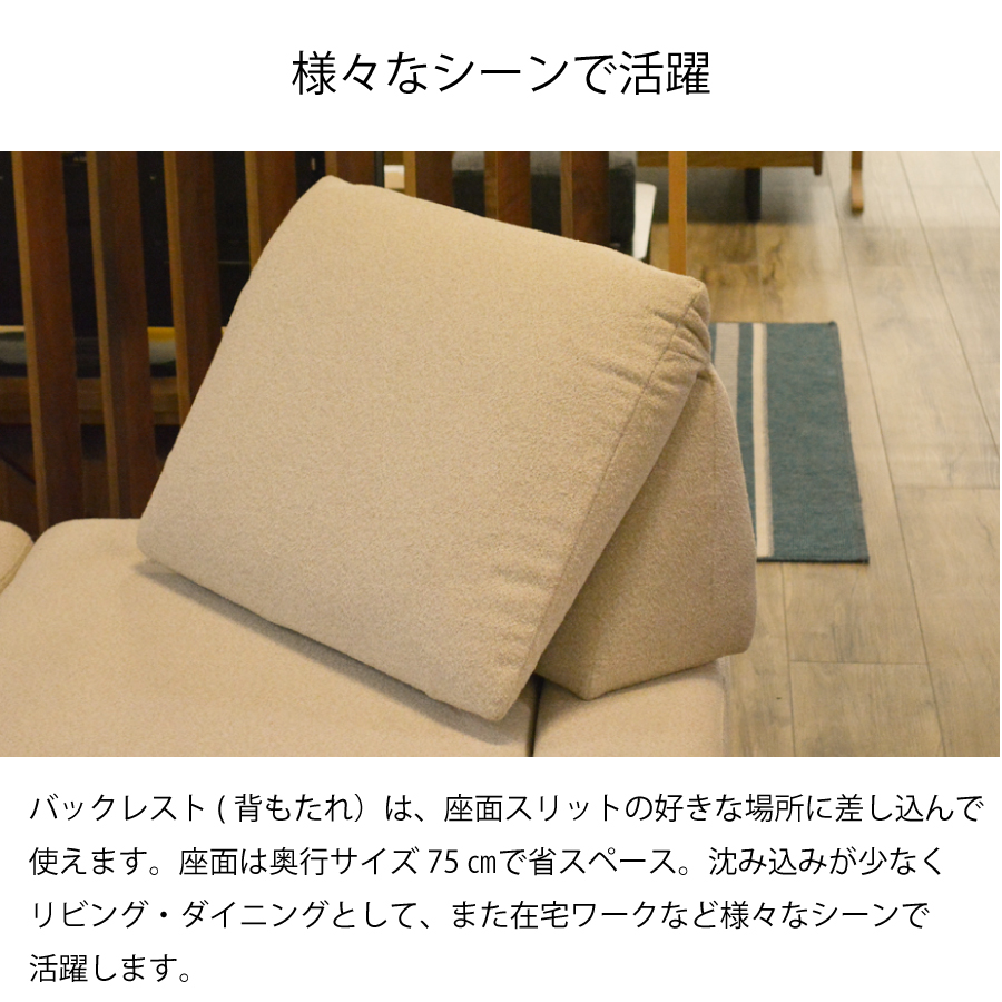 ＬＤソファー　ブランチ用　背クッション　Ｍ２_1