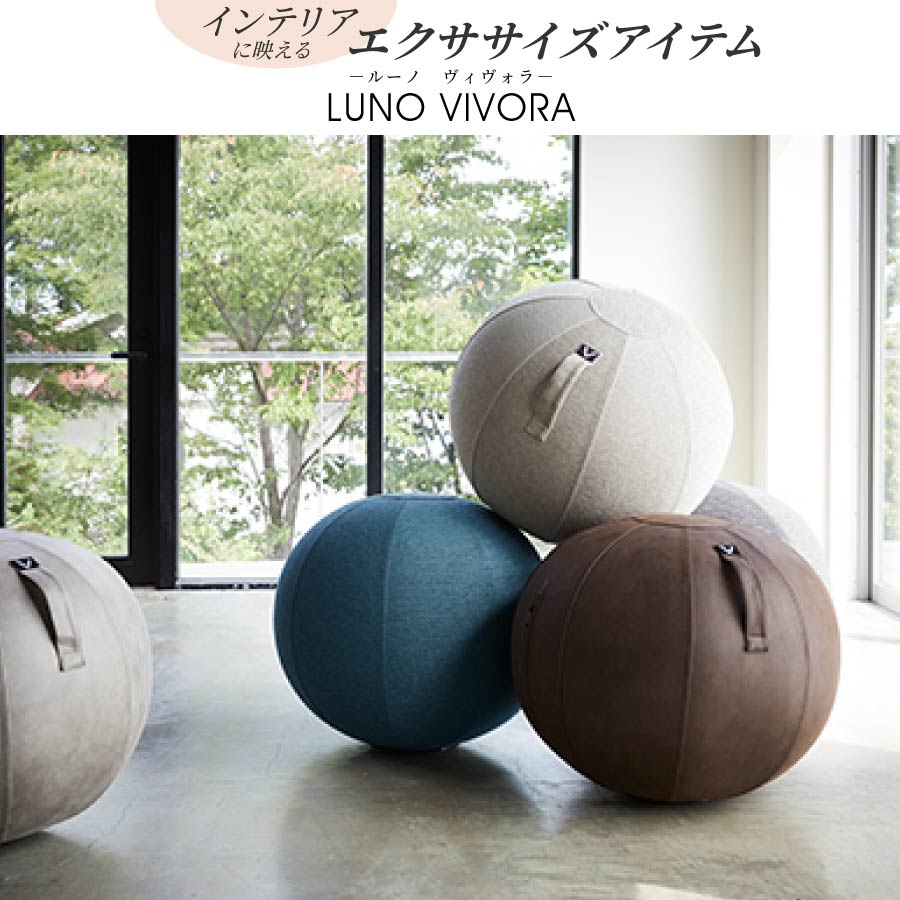 バランスボール ブラウン 合皮レザー Vivora YAMAZAKI