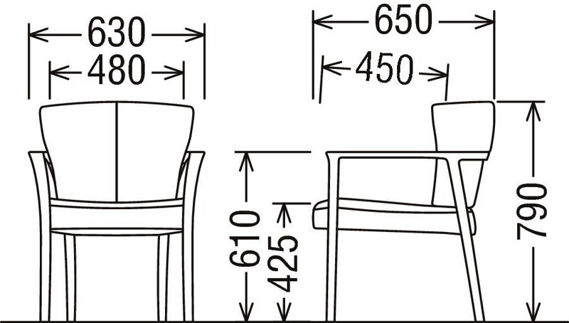 カリモク家具（KARIMOKU FURNITURE） カリモク CU9300 CU9350 食堂椅子 