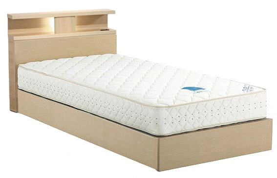 ドリームベッド カエラル958 シングル 宮付き・棚付き・照明 ノーマル