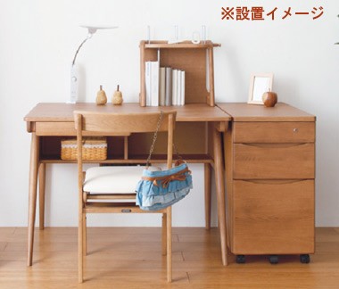②ワゴン　カリモク家具　ピュアナチュール カリモク SU0377 デスクワゴン ピュアナチュール 学習グッズ整理 学習