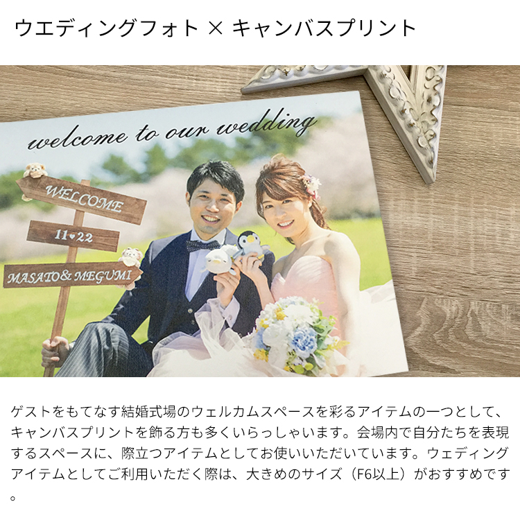 【表面光沢仕上げ】キャンバスプリント F3（273×220mm） |  | 12