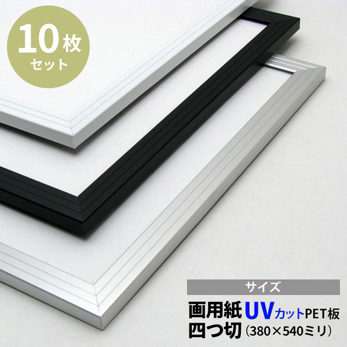 10���Z�b�g �A���~�|�X�^�[�t���[�� ��p���l�؁i380×540mm�j �O��UV�J�b�gPET�d�l