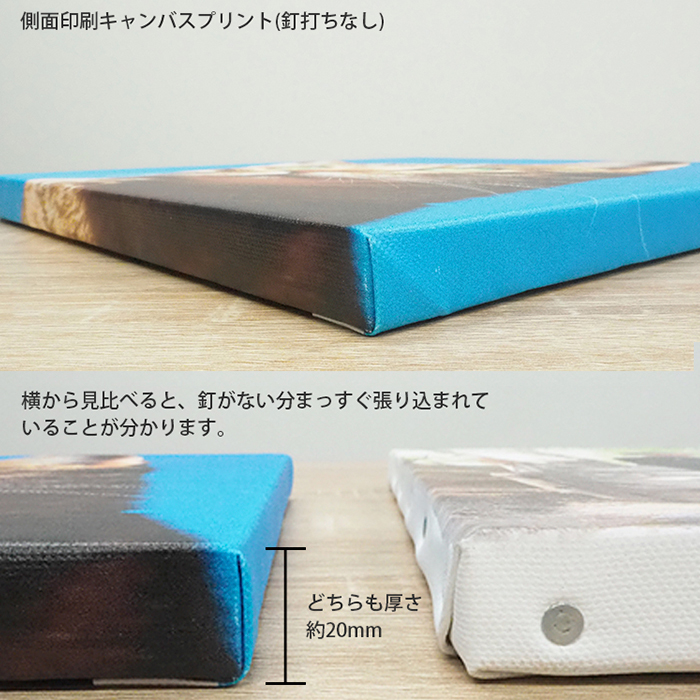 側面印刷キャンバスプリント S8サイズ（455×455mm）フォトパネル 無料文字入れ ギフト オーダー インテリア |  | 06