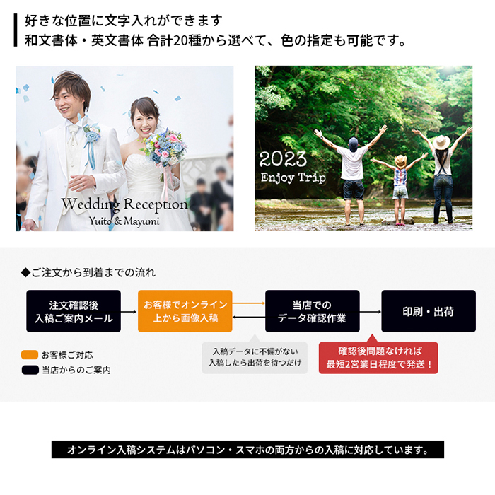 側面印刷キャンバスプリント S8サイズ（455×455mm）フォトパネル 無料文字入れ ギフト オーダー インテリア |  | 09