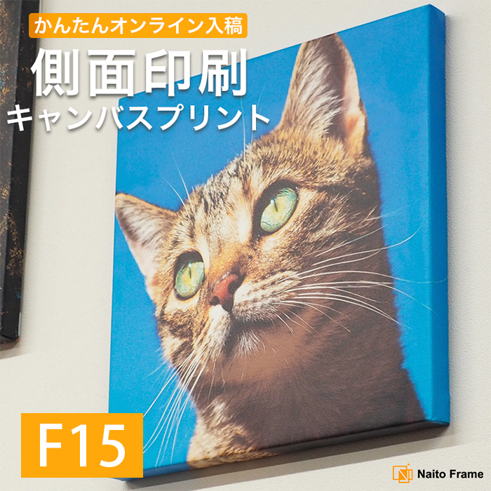 側面印刷キャンバスプリント F15サイズ（652×530mm）フォト