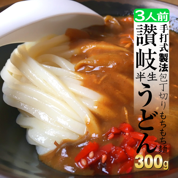 新品未使用正規品 麺類 パスタ うどん 讃岐うどん 半生麺 300ｇ 3食 500