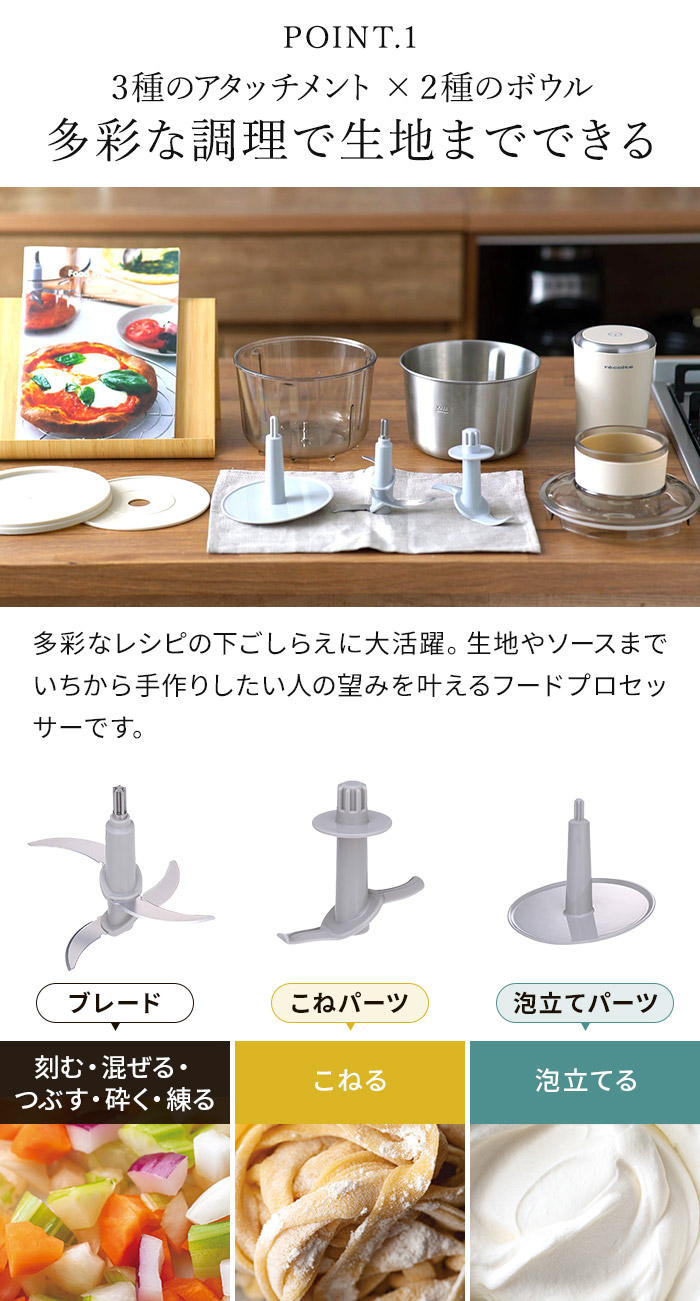 recolte（レコルト） フードプロセッサー コンボ combo RCP-6