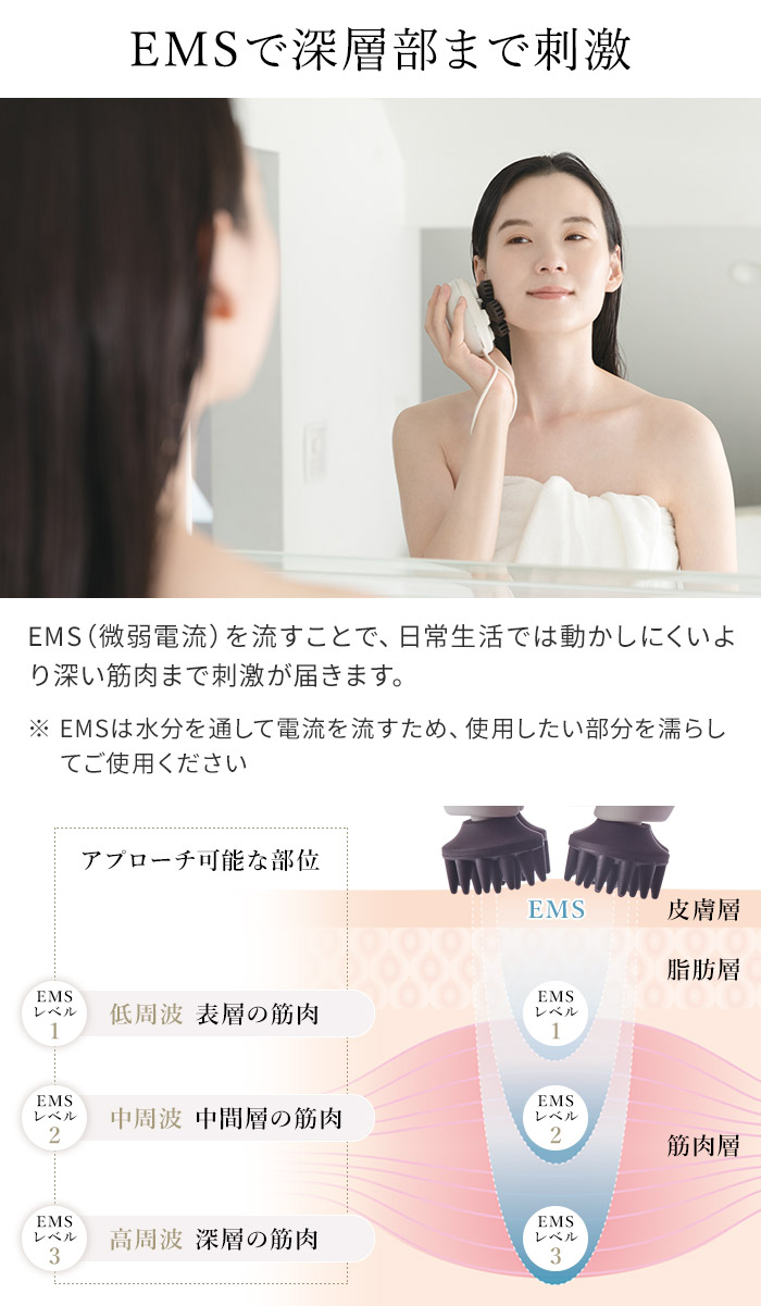 FESTINO フェスティノ 充電式 EMSヘッドスパ ミニ ホワイト