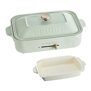 ブルーノ BRUNO コンパクトホットプレート 深鍋セット コンパクト たこ焼き器 おしゃれ プレート 焼肉 焼き肉 ホーロー風 ホーロー | BRUNO | 02