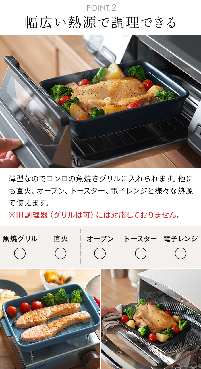 MORE GRILLER モアグリラー グリラー 魚焼きグリル レシピ付 店舗限定カラー 萬古焼 日本製 耐熱陶器 マイスターハンド 関連画像5