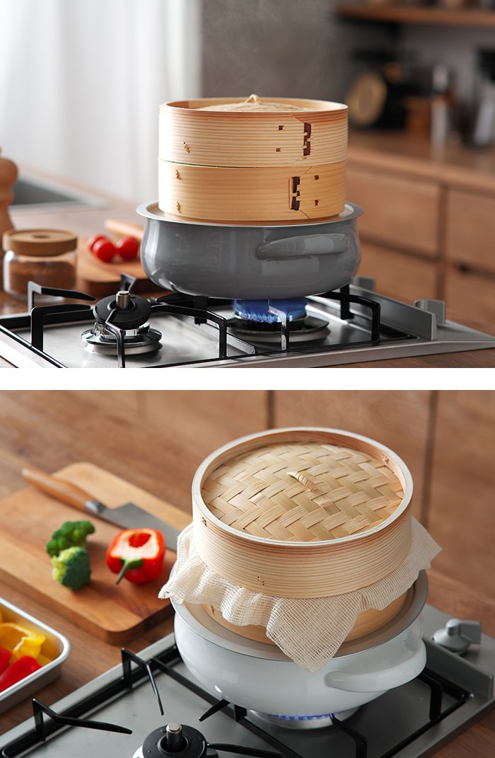 道具屋天一 蒸しセイロ21cm 中華セイロ 21cm 1段 蒸しかご せいろ