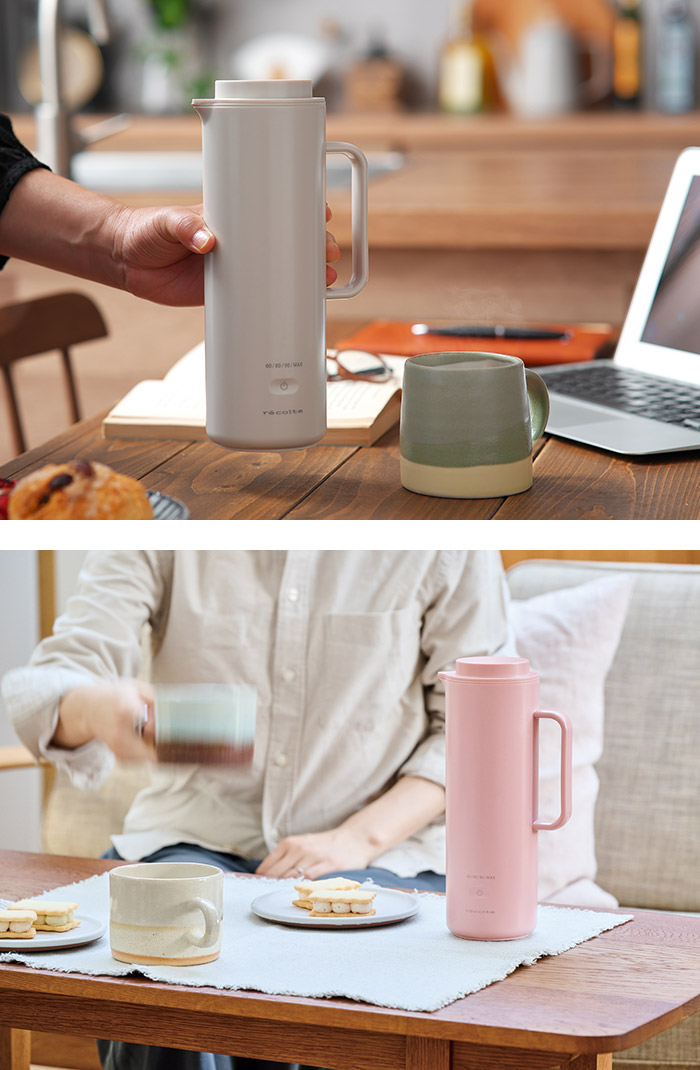 recolte（レコルト） スマートケトルスリム REK-1 電気ケトル 卓上 1人